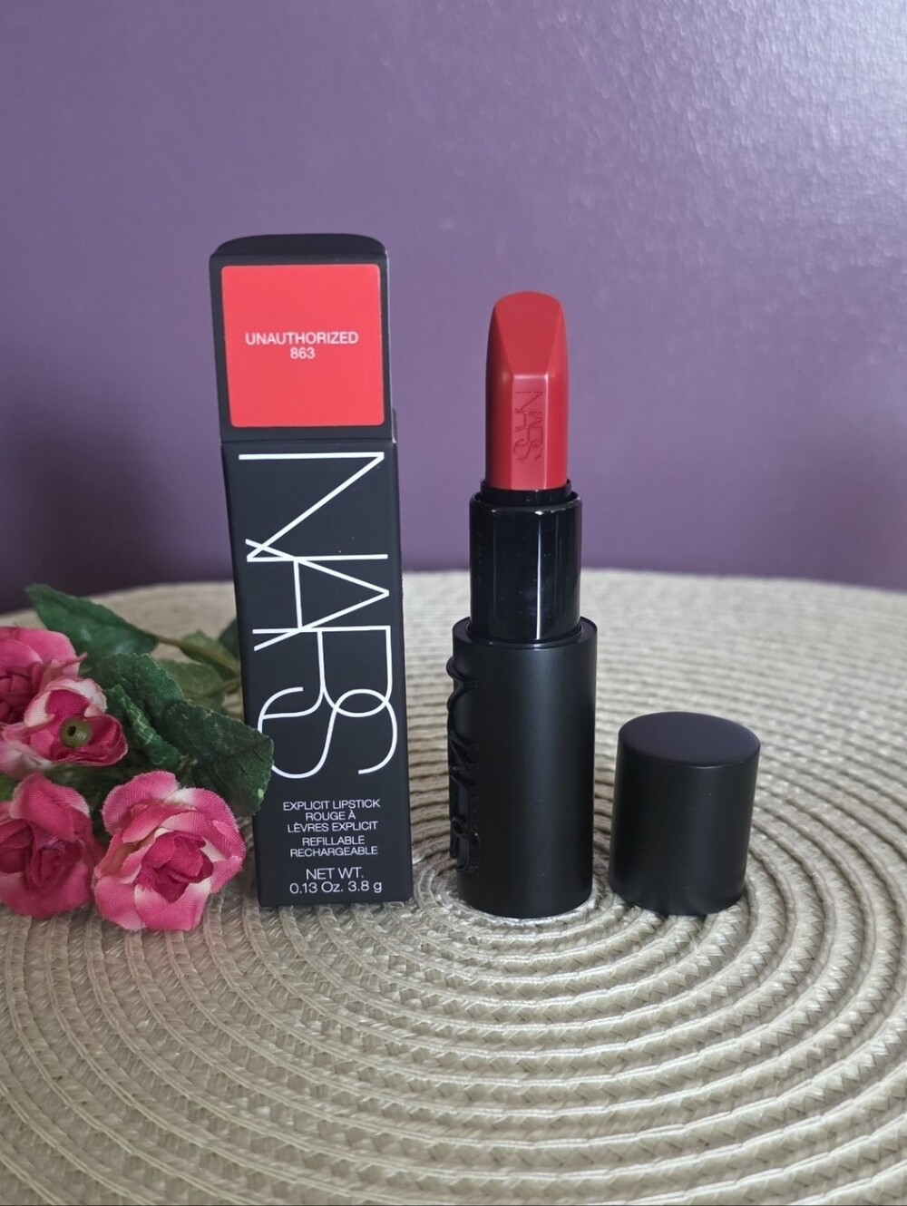 NARS Unauthorized 863 Red Matte Lipstick